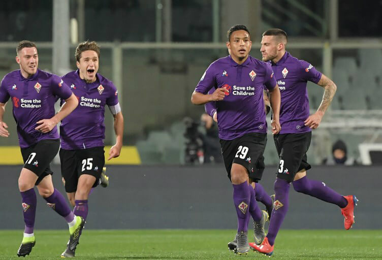 Muriel celebra tras anotar este sábado con la Fiorentina. / AFP