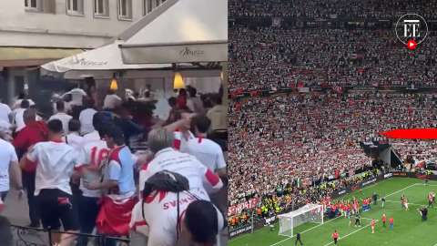 El caos de los barristas en Budapest por la final de la Europa League