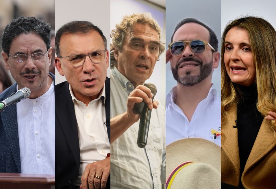 Los candidatos a la presidencia de Colombia.