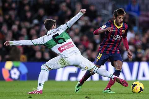 Neymar regresó a los entrenamientos del Barcelona
