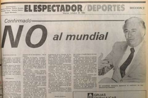 Colombia, el único país que ha rechazado ser sede de un mundial