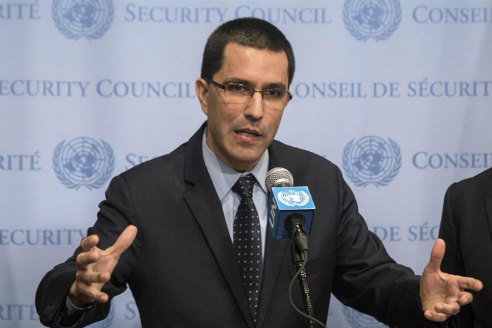 El ministro de Exteriores venezolano, Jorge Arreaza. / EFE