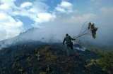 Incendio forestal consume un cerro en Santander