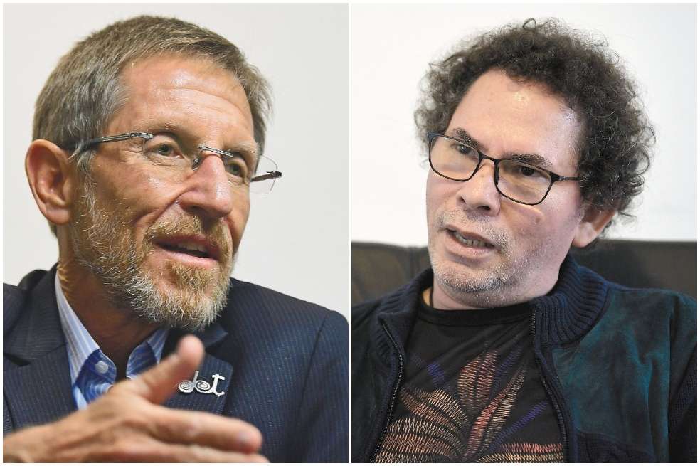 Emilio Archila, consejero para la Estabilización, y Pastor Alape, líder de las exFarc.