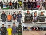143 presuntos extorsionistas capturados en varios departamentos del país