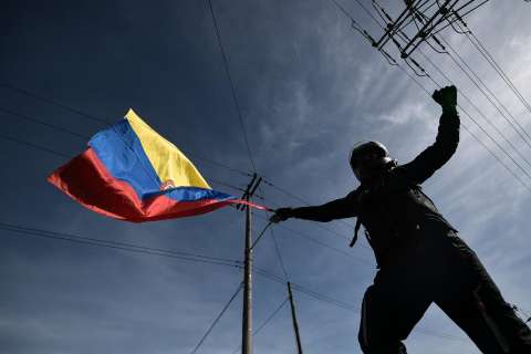 En imágenes: así transcurrió movilización de gremios de transporte en Bogotá