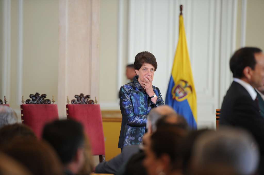 Posesión como nueva magistrada de la Corte Constitucional a cargo del presidente Juan Manuel Santos.