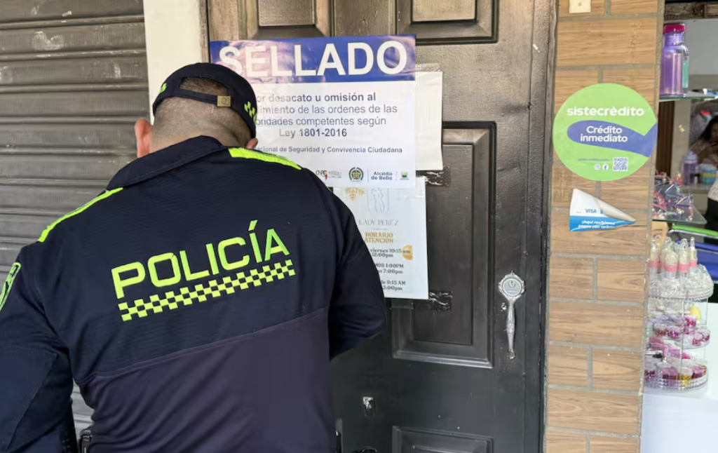 El operativo se desarrolló en seis establecimientos del sector de Niquía dedicados a la estética facial y corporal.