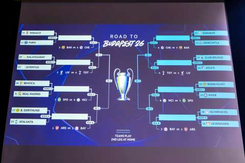 ¡Agéndese! Así se jugarán los octavos de final de la UEFA Champions League 2025/26