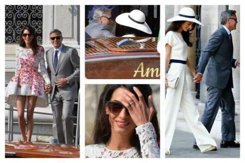 George Clooney y Amal Alamuddin: boda "perfecta" en Venecia