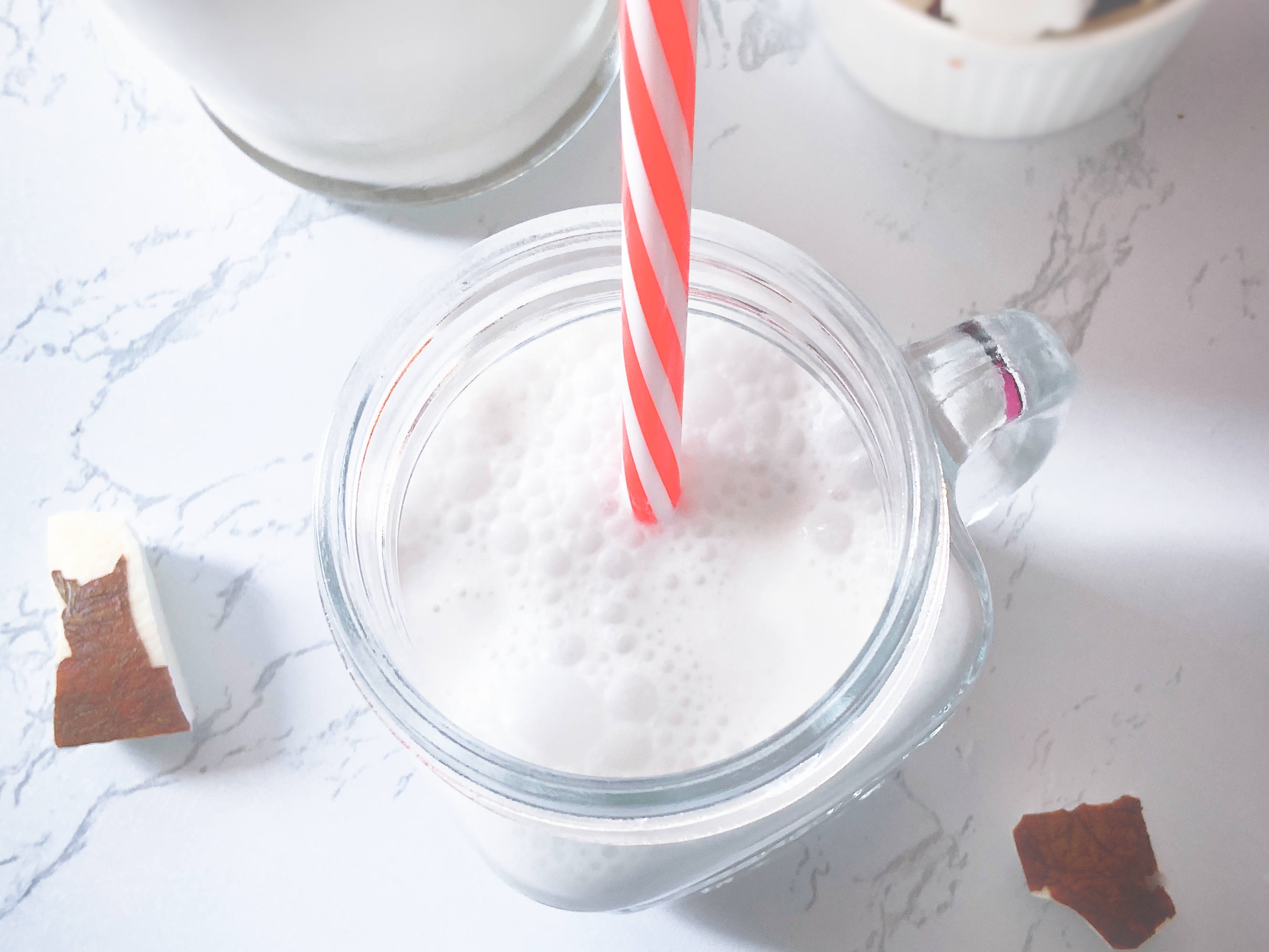 Así se ve la leche de coco.