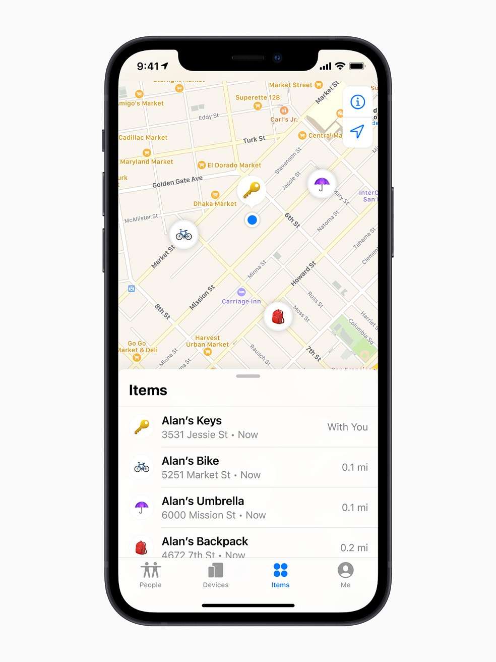 Gracias a la Red Encontrar, de Apple, es posible ver la ubicación aproximada de los objetos perdidos.
