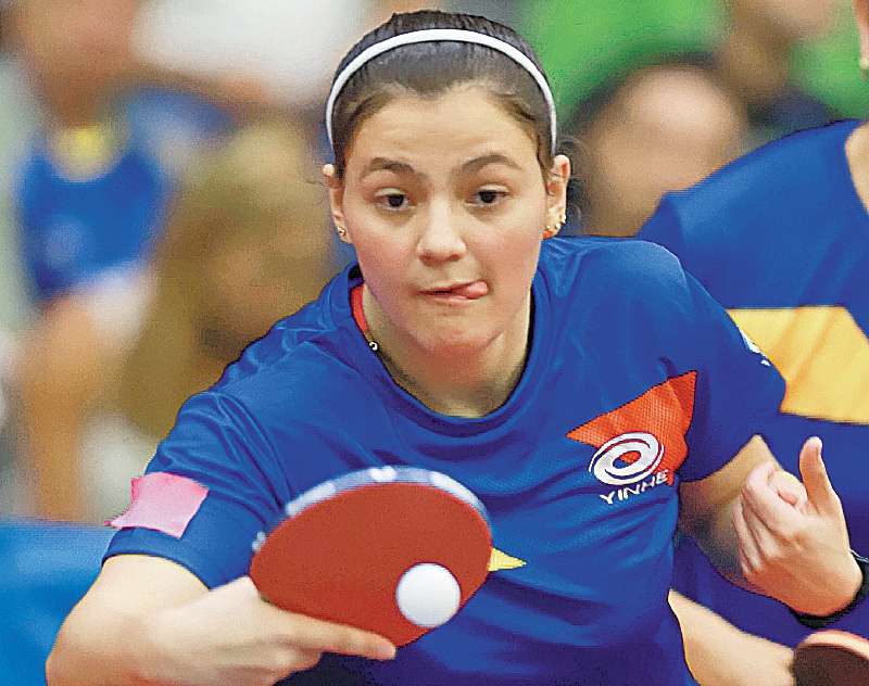 La tenismesista colombiana Manuela Echeverry. / Efe