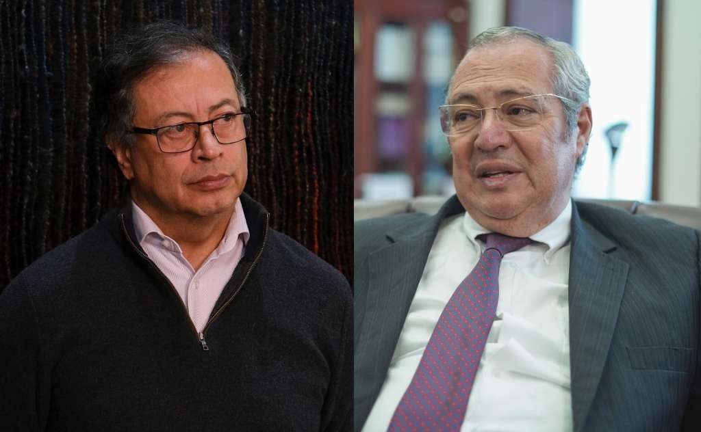 Presidente Gustavo Petro y presidente del Congreso, Iván Name.