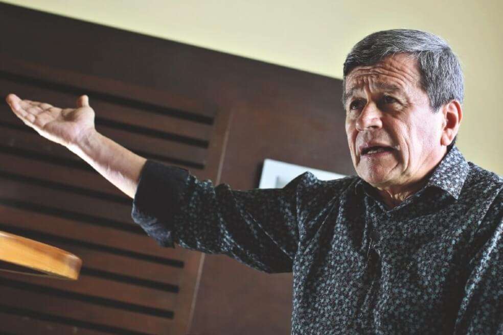Israel Ramírez Pineda, también conocido como “Pablo Beltrán”, jefe guerrillero y negociador de paz del ELN. / EFE