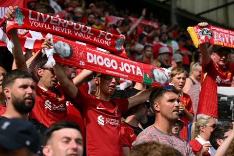 Liverpool homenajeó a Diogo Jota en su primer partido sin él: video