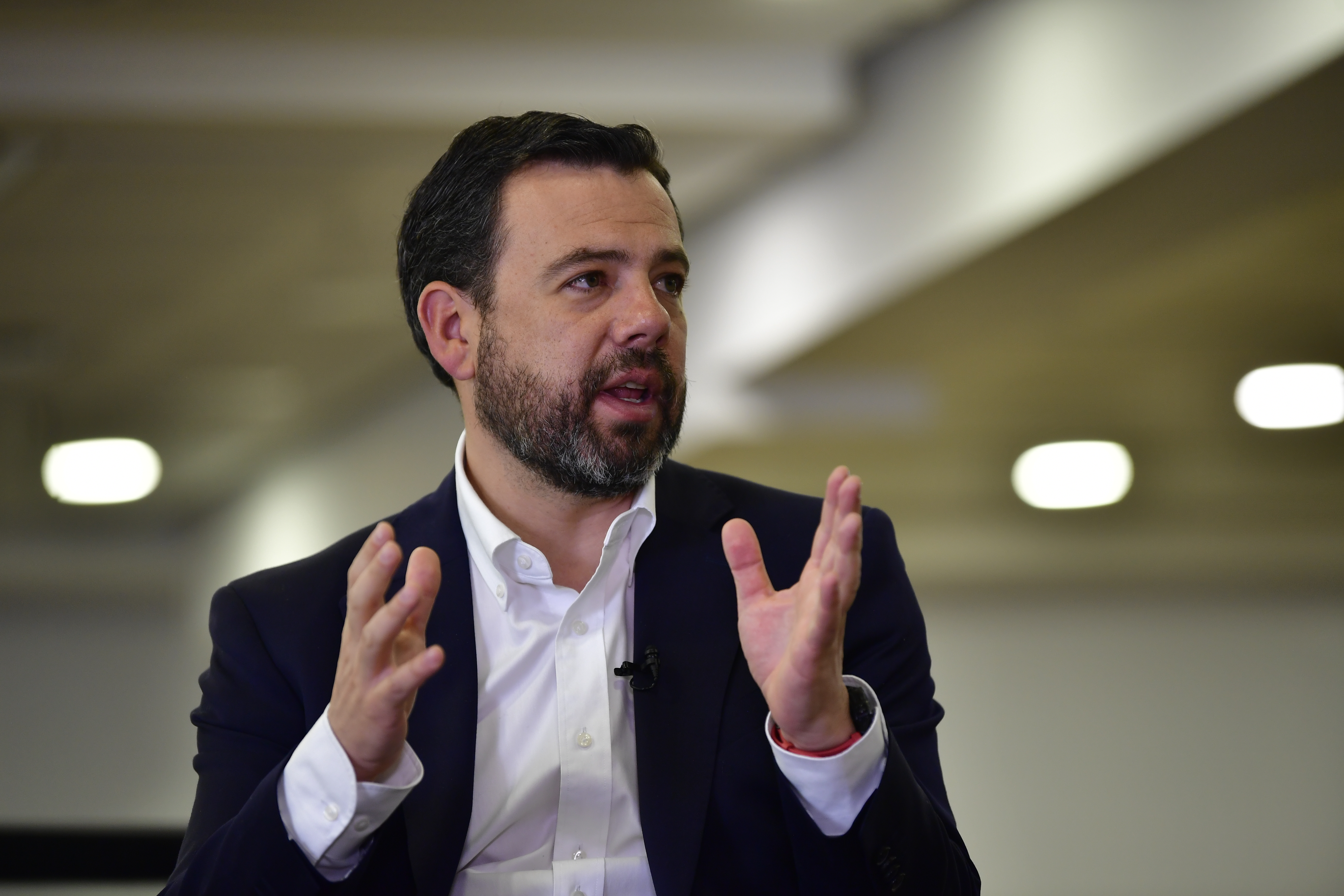 Alcalde de Bogotá durante entrevista para El Espectador