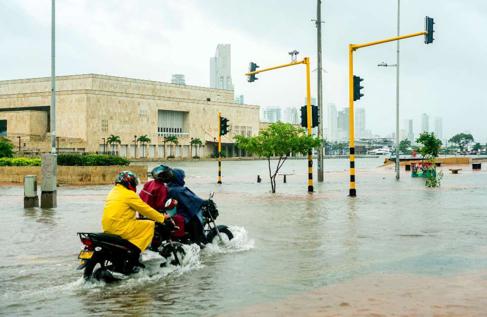 Paso de la tormenta tropical Iota por Cartagena.