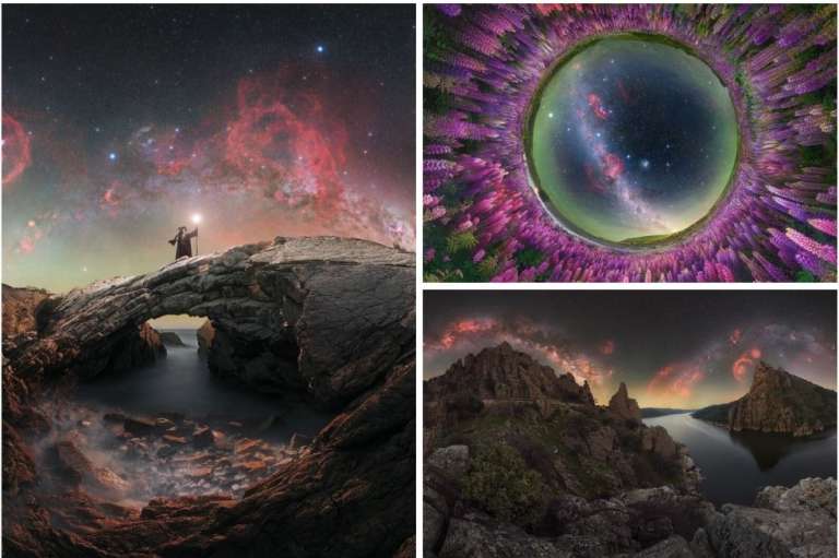 El premio Milky Way Photographer of the Year, en su novena edición, seleccionó las 25 mejores fotografías de la Vía Láctea capturadas en diversos lugares del planeta e incluso desde el espacio.