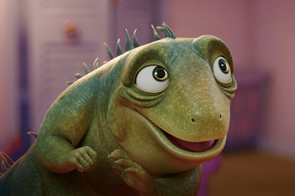 Adam Sandler le da la voz al personaje principal, Leo.