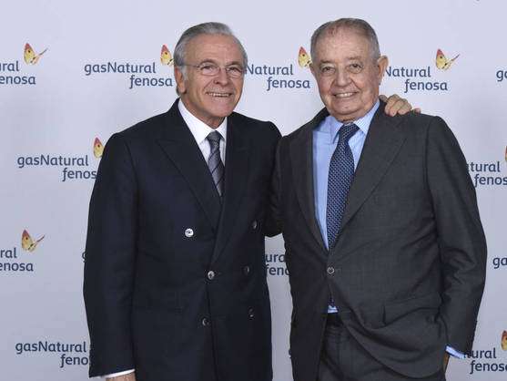 Isidre Fainé (Izquierda) el día que fue elegido como presidente de Gas Natural.