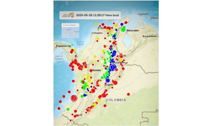 Los dos sismos de más relevancia ocurrieron en Los Santos y en el océano Pacífico.