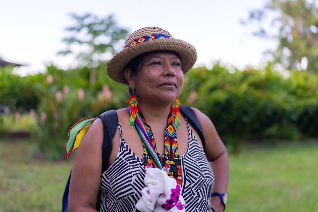 La mayora Luz Mery Panche, indígena del pueblo nasa, hace parte del resguardo Altamira, en San Vicente del Caguán.