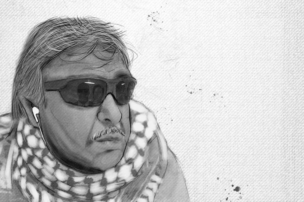 Seuxis Pausías Hernández, conocido como Jesús Santrich, completó seis meses en la cárcel La Picota de Bogotá./ Ilustraciones Giusepe Minotta.