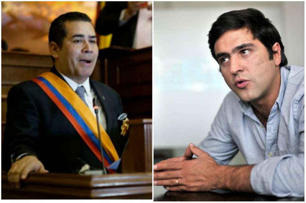 Alejandro Carlos Chacón preside la Cámara de Representantes y Samuel Hoyos la Comisión Primera de ese corporado. / Prensa Cámara / Luis Ángel - El Espectador