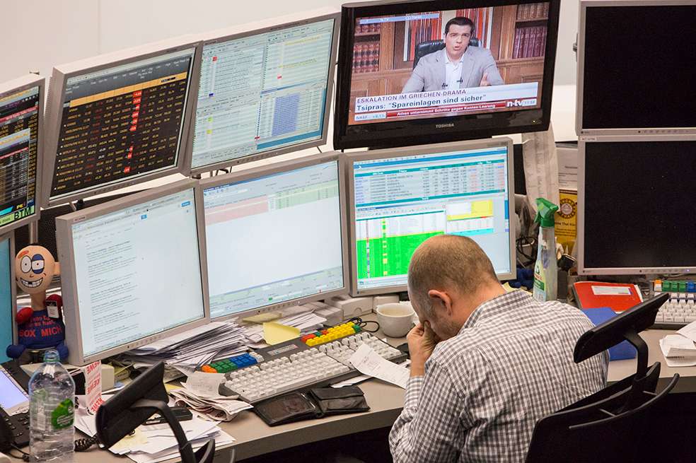 Grecia no cumplió con el pago de 1.600 millones de euros que debía hacer hoy al FMI. / Bloomberg