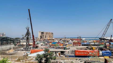En fotos: el antes y después de Beirut a un año de la explosión