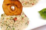 Timbal de jaiba con mayonesa de manzana