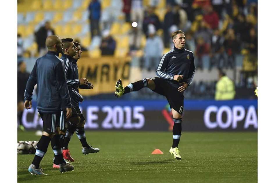 Lucas Biglia, titular de la selección de Argentina. Foto: AFP