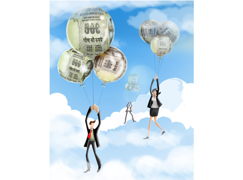 Ilustración sobre inflación