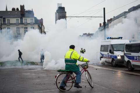 Las bicicletas, las únicas ganadoras del paro en Francia