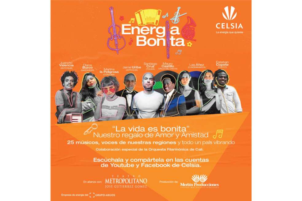 25 artistas colombianos interpretarán la canción “La vida es bonita”