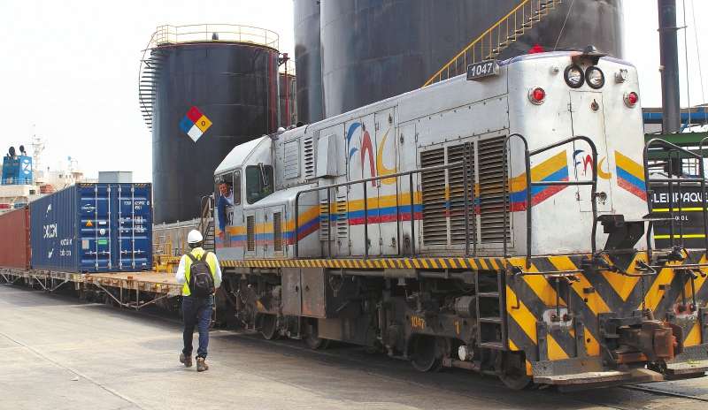 El tren más grande despachado hacia el puerto de Santa Marta tenía 46 plataformas, el doble de las del primer viaje comercial que hizo.