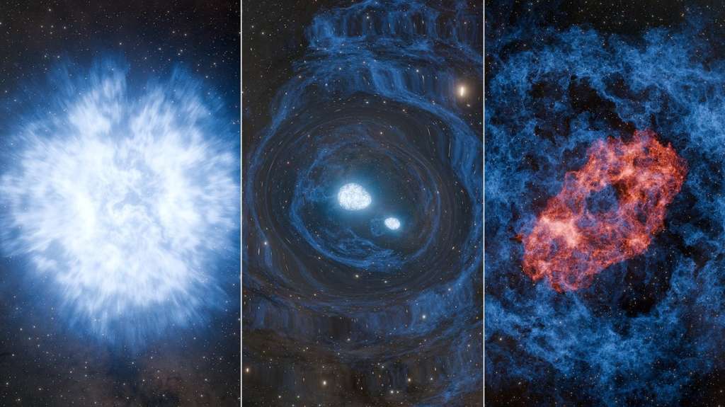 Científicos creen haber observado la primera superkilonova de la historia.