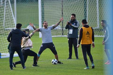 Maluma visita a la selección de México en el Mundial Rusia 2018