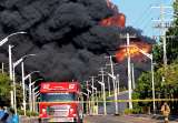 Así avanza el incendio en empresa de hidrocarburos en Barranquilla
