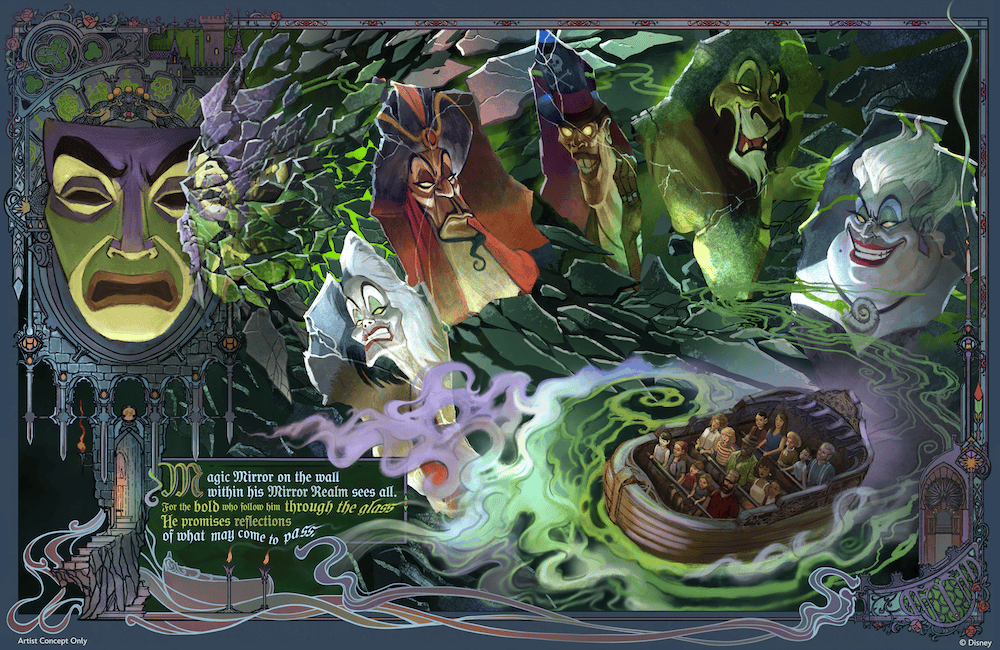 Villains Land, la nueva área de Magic Kingdom, contará con atracciones inspiradas en algunos de los villanos más icónicos de Disney.