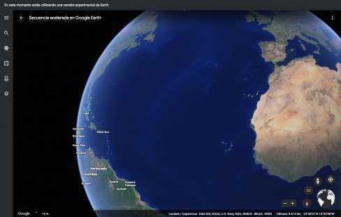 El programa Google Earth muestra una representación tridimensional de la Tierra basada en imágenes de satélites.