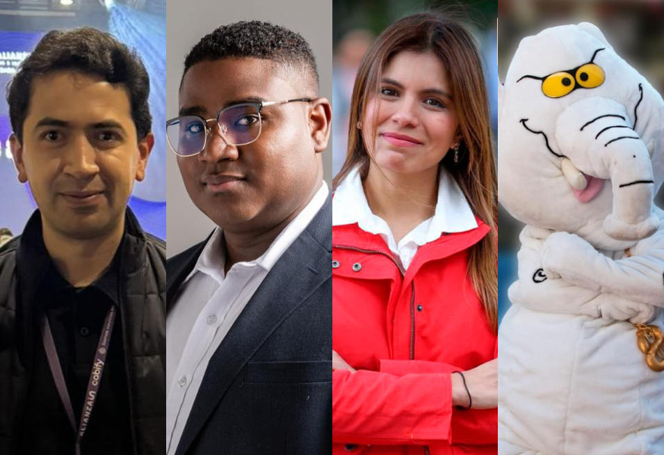 De izquierda a derecha: Daniel Briceño, Óscar Benavides, María Lucía Villalba y Luis Carlos Rúa.