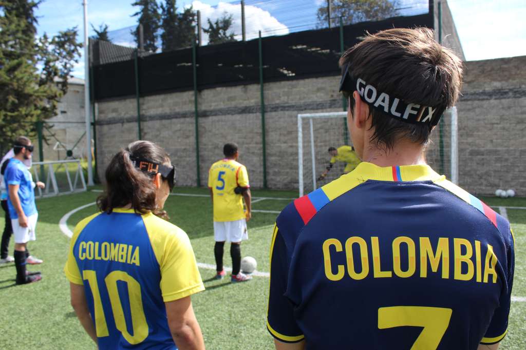 La selección de Colombia estuvo concentrada en Bogotá antes de partir rumbo a Inglaterra. Su sede era en una cancha adaptada de la Zona Industrial.