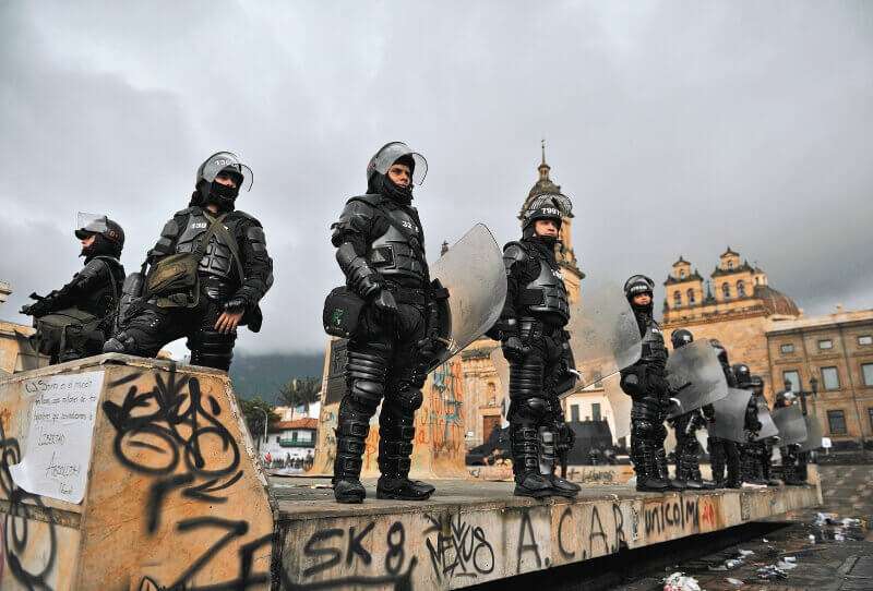 Manifestantes del Paro Nacional y otros sectores han denunciado excesos por parte del Esmad. / Gustavo Torrijos - El Espectador