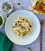 Una deliciosa y saludable pasta en salsa de marañón