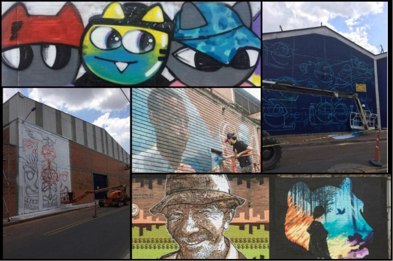 Imágenes: nuevos murales en Puente Aranda, por la cuarta edición de “Distrito Grafiti”