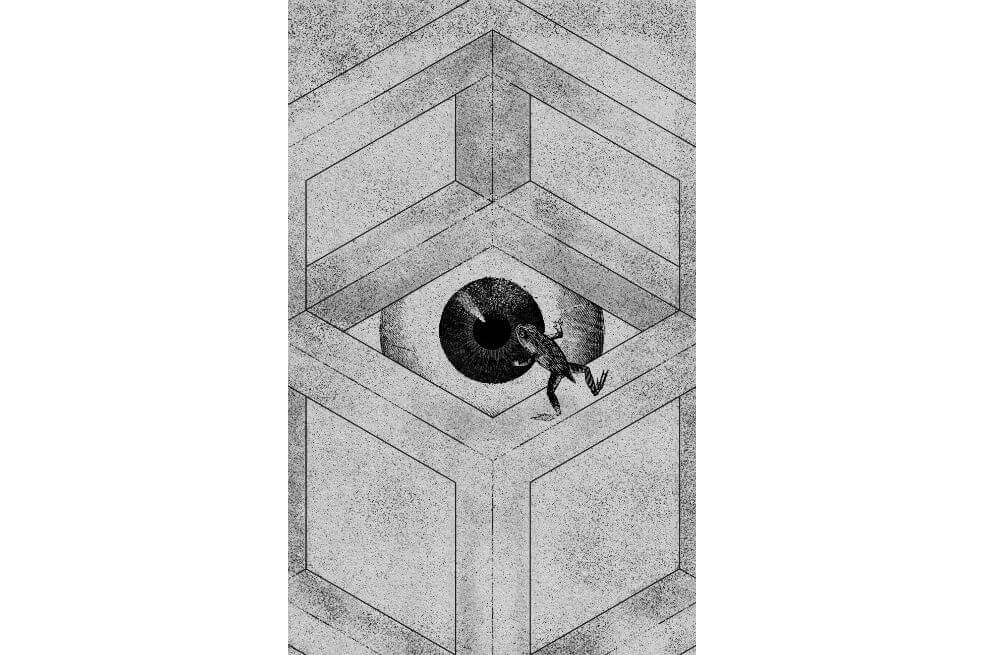 En 'Cámara Oscura' lo imposible y absurdo se apropia de palabras e imágenes. Ilustraciones Natalia Herrera