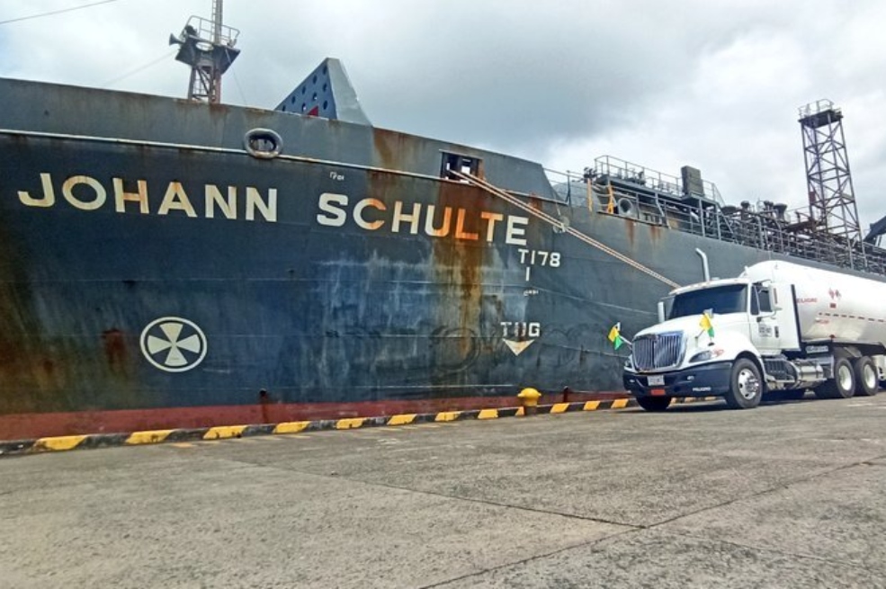 El Johan Schulte salió desde Houston, Texas.