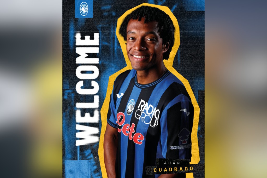Juan Guillermo Cuadrado, presentado como nuevo jugador de Atalanta.